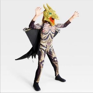 NWT Skelton Dragon Light Up Jumpsuit with Mask and Wings Hyde & EEK!